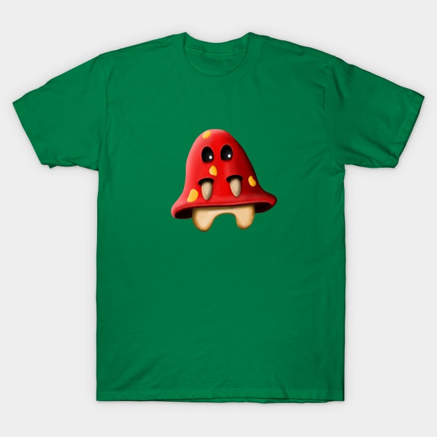 Shroo the Mushroom T-Shirt by DrawAHrt